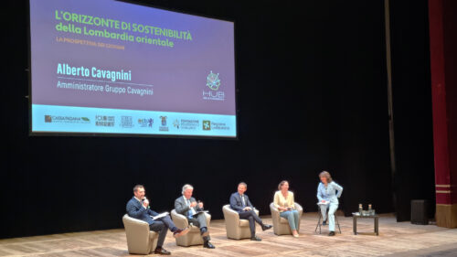 Evento al Teatro Grande di Brescia "L'orizzonte di sostenibilità della Lombardia orientale" del 21 maggio 2025